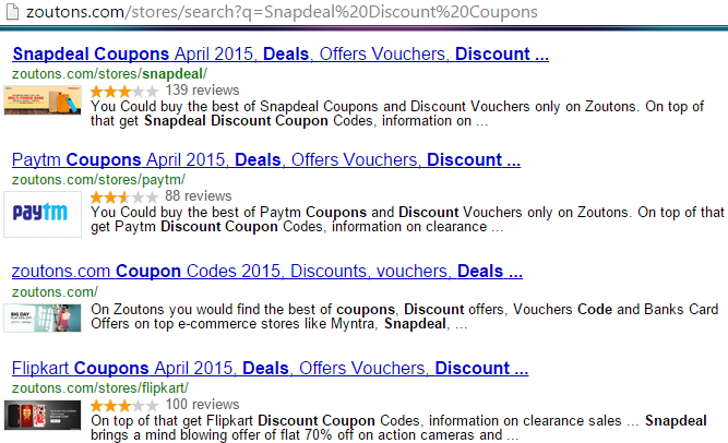 Snapdeal Discount Coupons