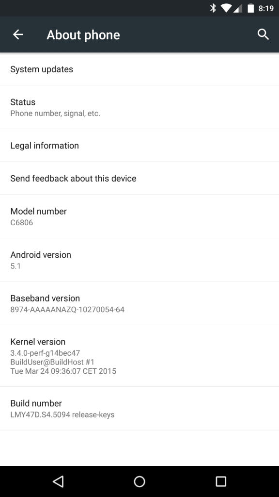 Sony Z Ultra Android 5.1 Lollipop LMY47D build released