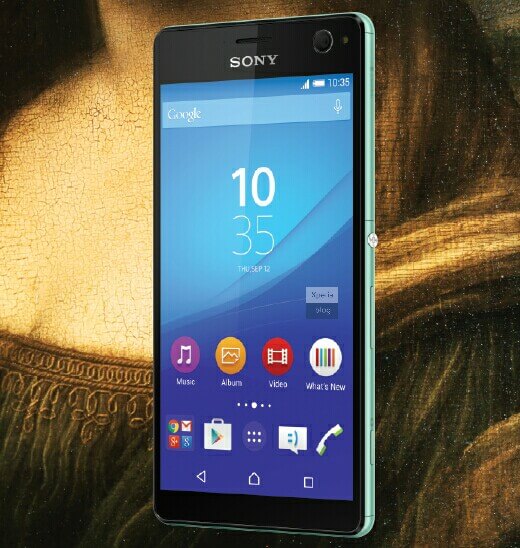 Xperia C4 Image in turquoise color