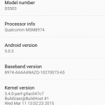 Xperia Z1 Compact 14.5.A.0.242 Android 5.0.2 Lollipop rolling