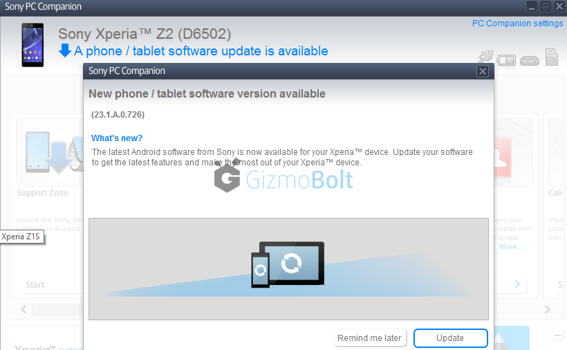 Xperia Z2 23.1.A.0.726 D6502 India