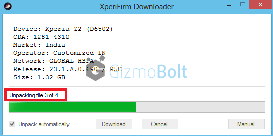 Downloading Lollipop firmware from XperiaFirm