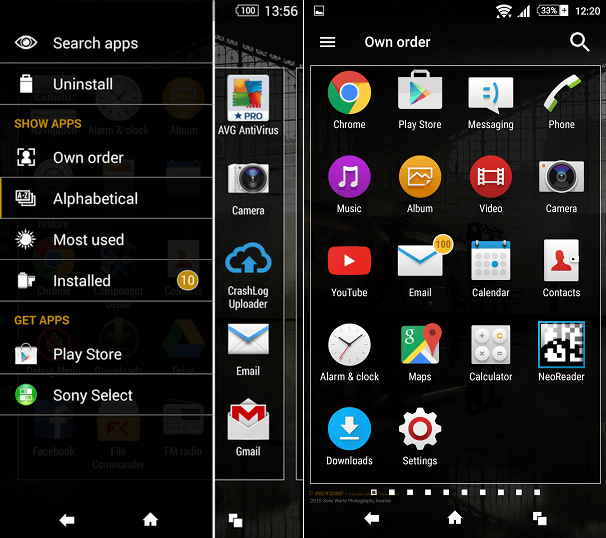 Xperia SWPA Theme UI