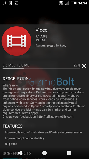 Videos 9.1.A.0.8 apk