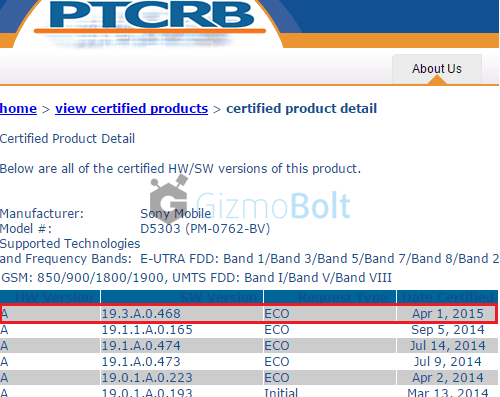 Xperia T2 Ultra D5303 19.3.A.0.468 firmware