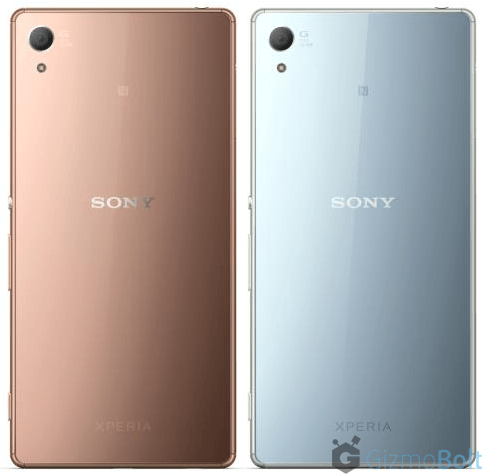 Xperia Z4 in Aqua Green and Copper color