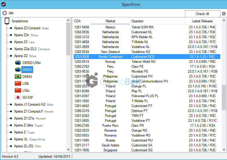 Xperia Z2 23.1.A.1.28 firmware