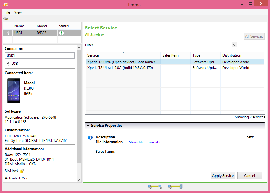 Sony bootloaders allowing booting from the recovery partition