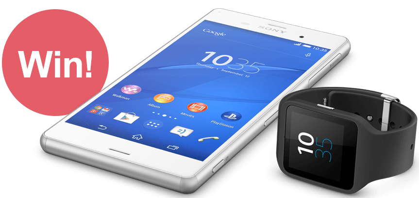 Win Xperia Z3 and SmartWatch 3 Giveaway