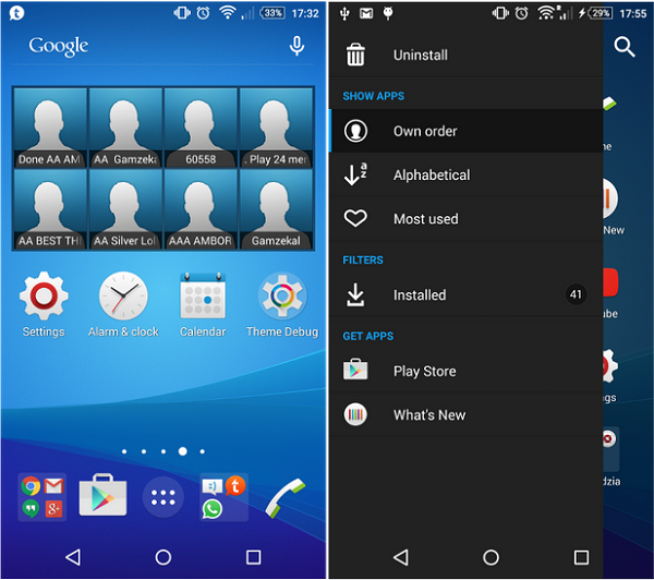 Xperia Z3 Plus Blue Theme