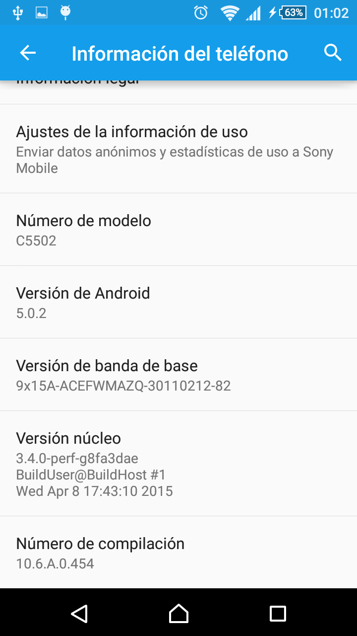 Xperia ZR 10.6.A.0.454 screenshot