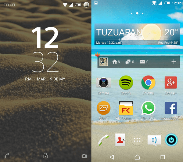 Xperia Lollipop Beach Theme