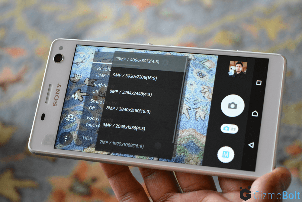 Xperia C4 Dual 13 MP Camera resolution Manaual mode