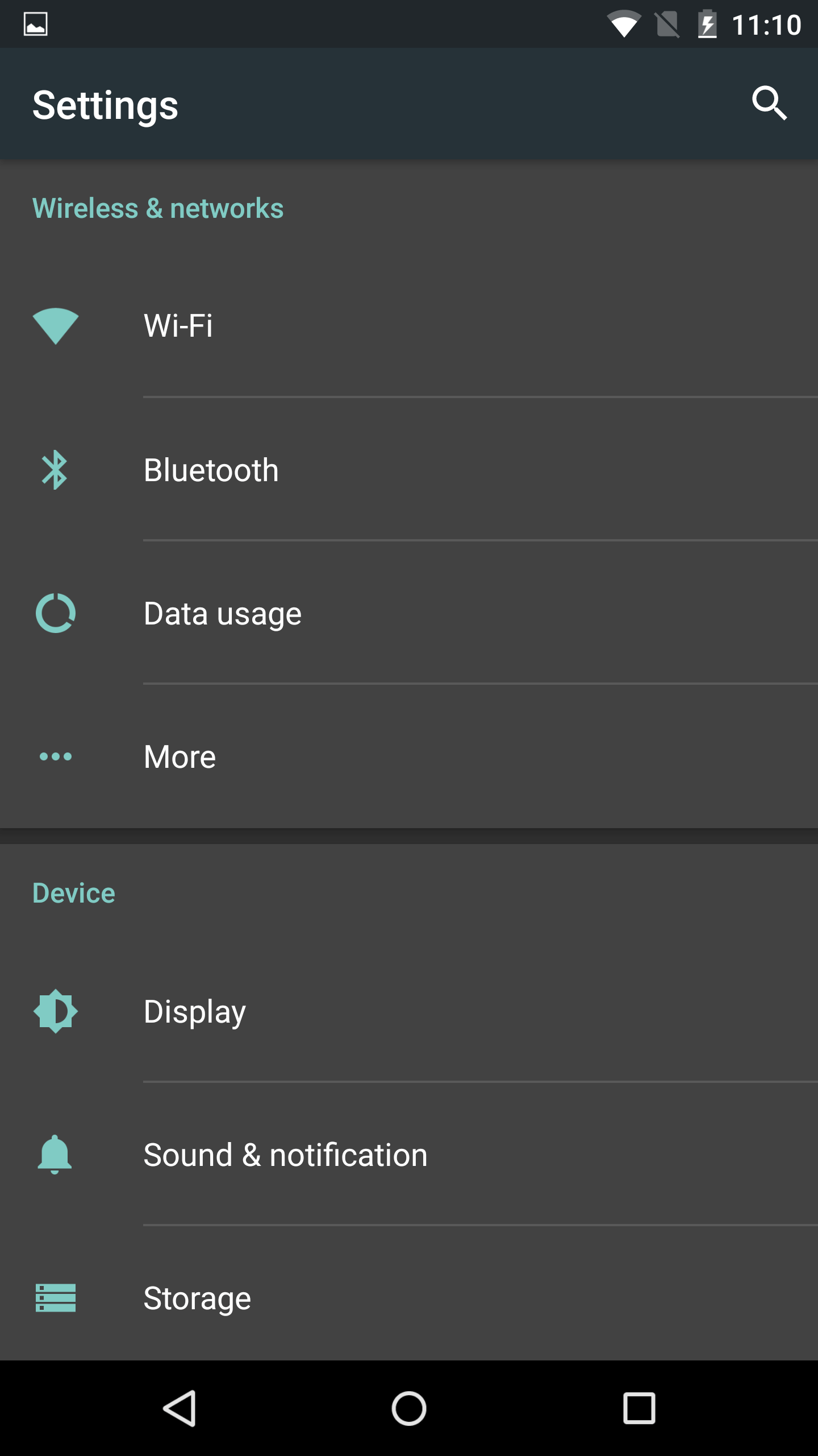 Dark System Theme UI in Android M