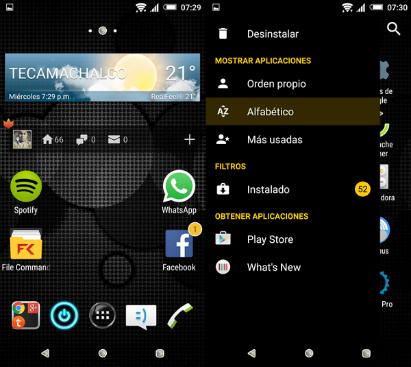 Xperia Black Elegant Yellow Theme