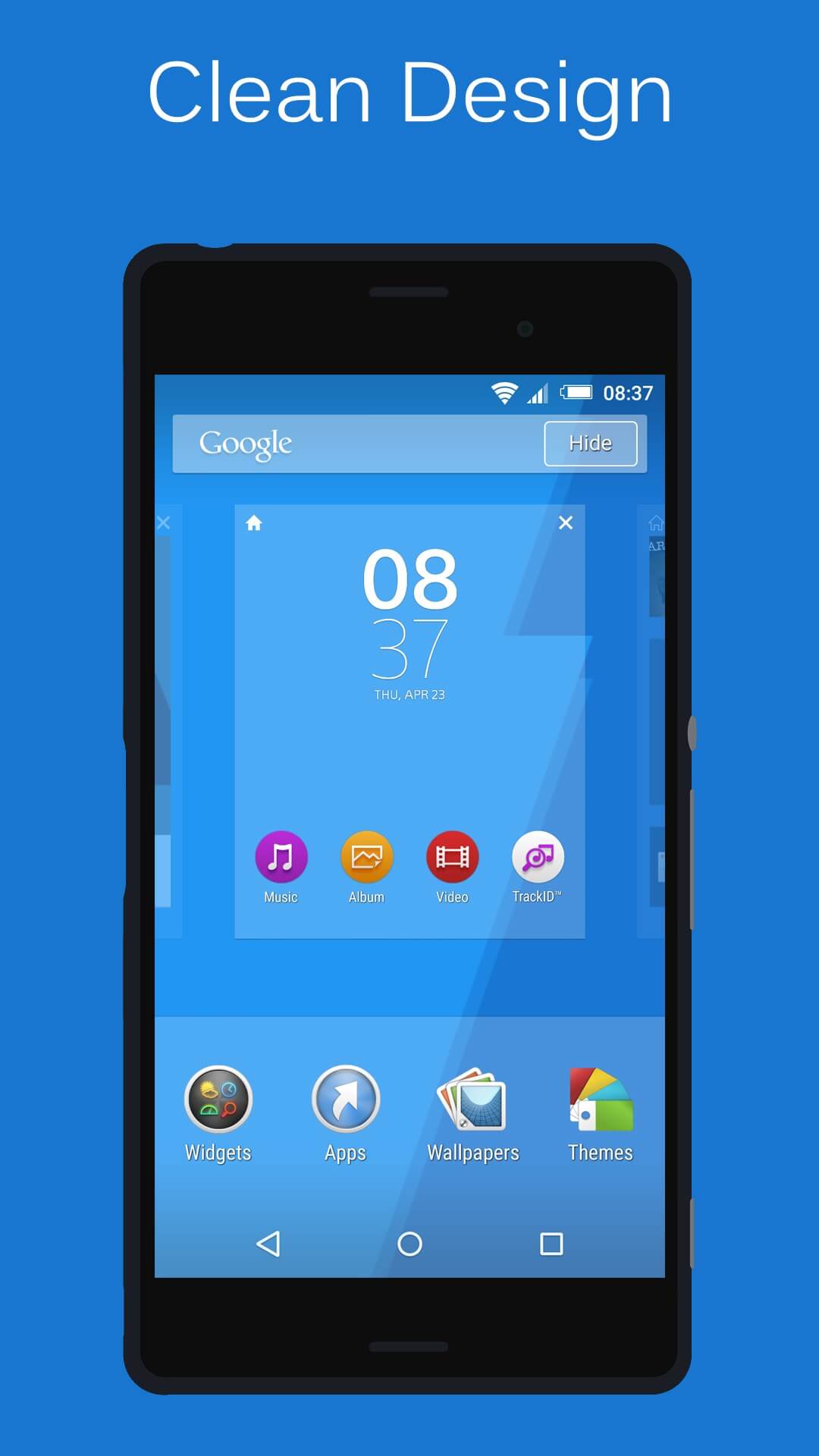 Blue Xperia Lollipop Theme