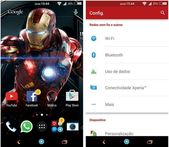 Xperia Iron Man Theme