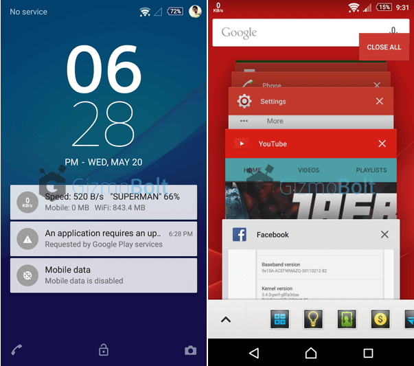 10.6.A.0.454 Lockscreen Xperia Z