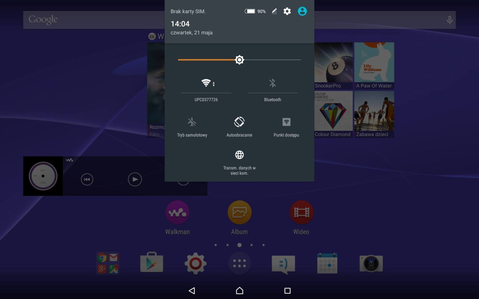 Xperia Tablet Z Lollipop Screenshots 10.6.A.0.454 firmware