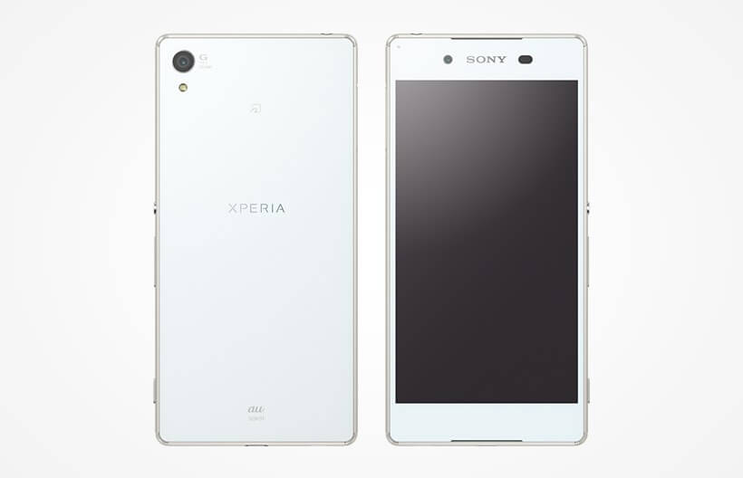 White Xperia Z4 SOV31 ands On