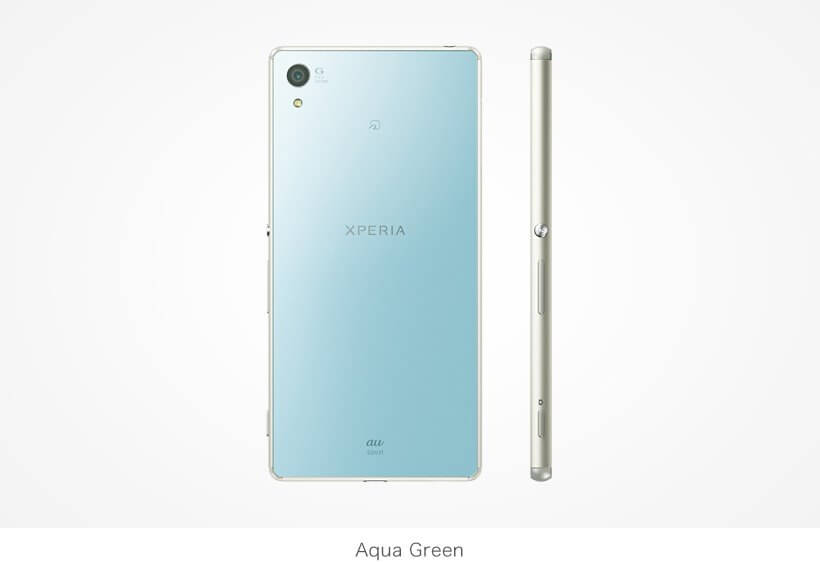 Xperia Z4 SOV31 in Aqua Green color