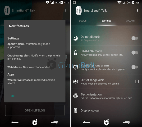 SmartBand Talk SWR30 4.0.0.56 Changelog