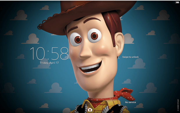 Xperia Toy Story Woddy Theme apk