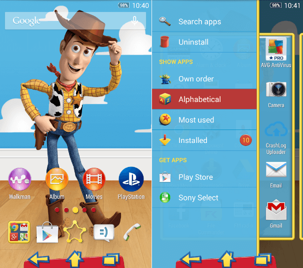 Download Xperia Toy Story Woddy Theme