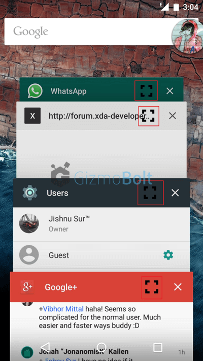 How to use Android M Multi Window Mode