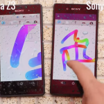 Xperia Z3+ vs Xperia Z3 Wet Touchscreen Test Video