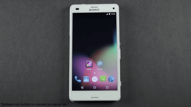 Xperia Z3 Compact running Android M