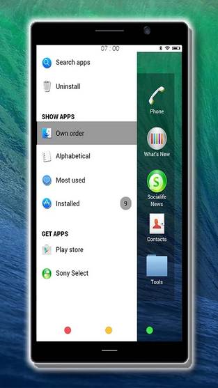 Xperia Apple OS X Theme for Lollipop