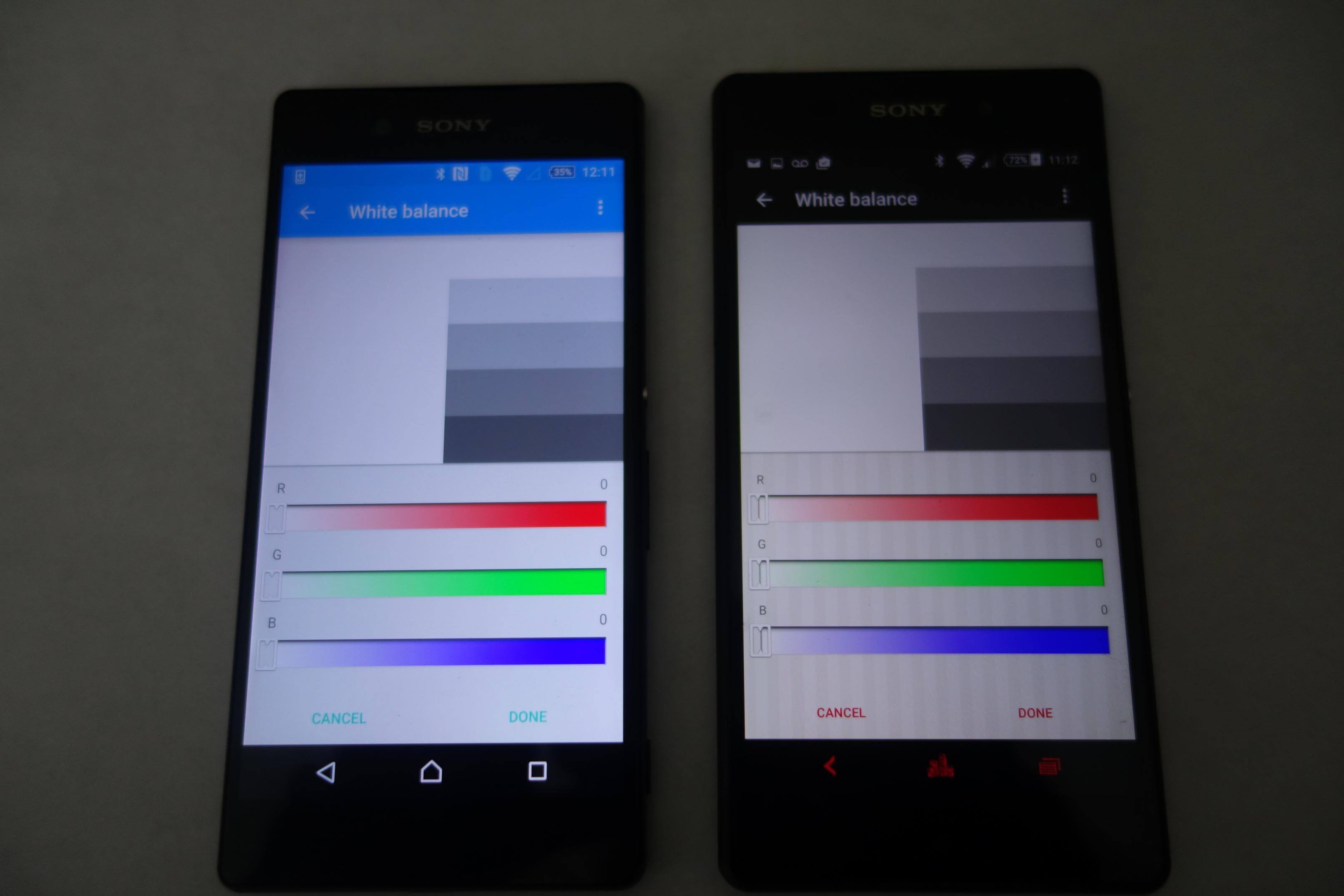 Xperia Z3+ vs Xperia Z2 Display Comparison