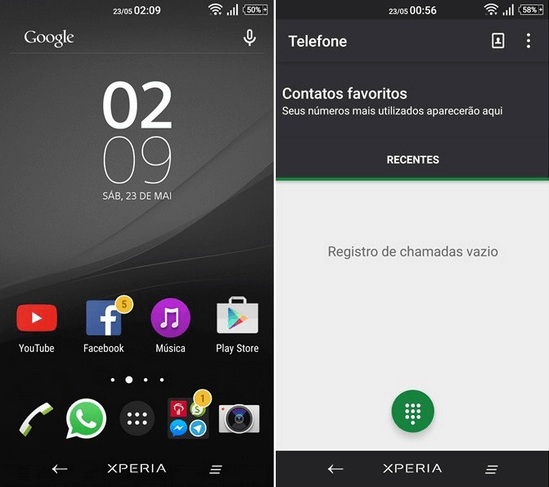 Xperia Drak Gray - Green Theme