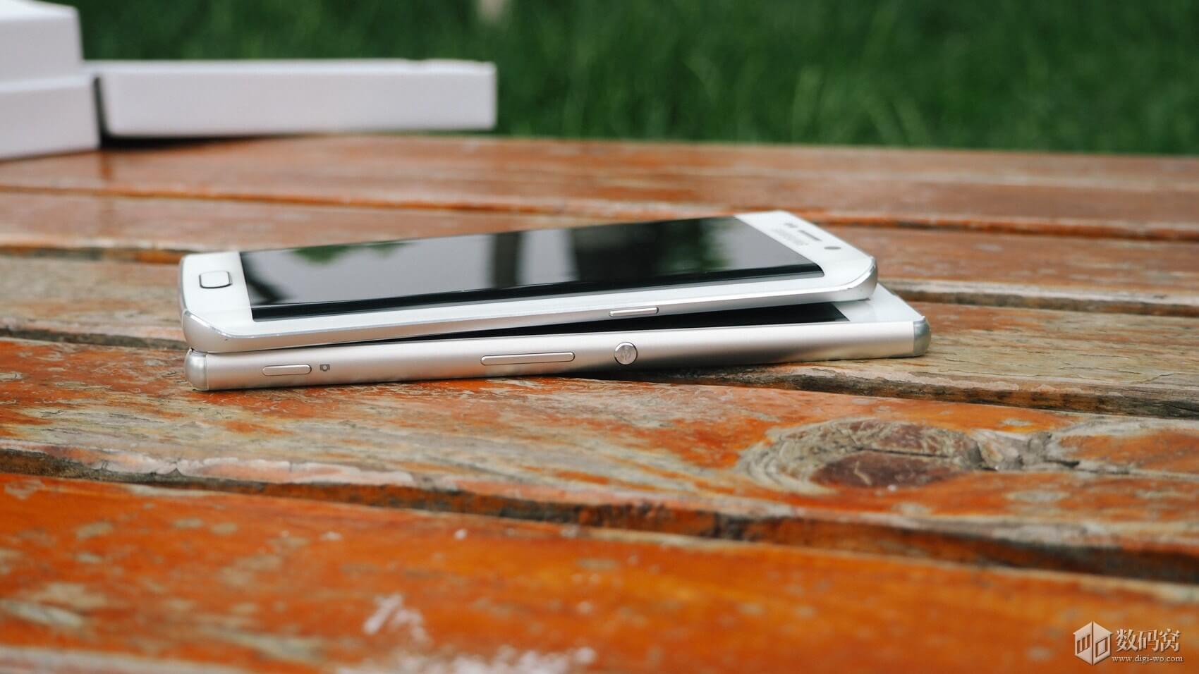 White Galaxy S6 Edge vs Xperia Z3+