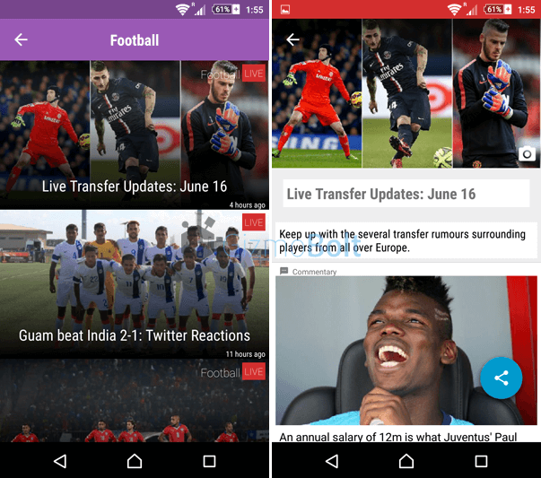 Sportskeeda App Live Updates