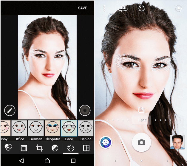 Lace – Xperia Style portrait app effect