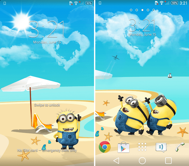 Xperia Minions Theme