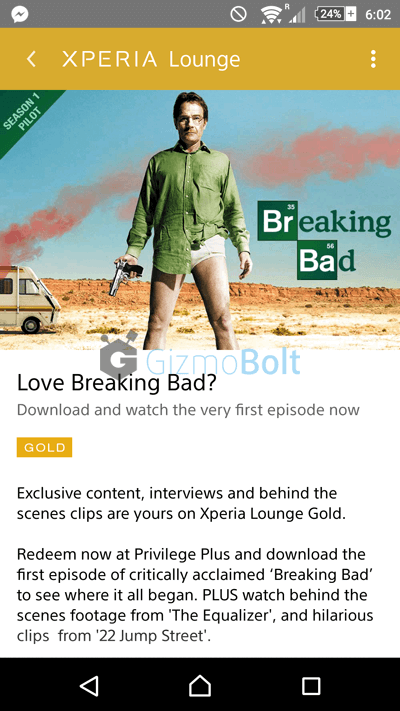 Download Breaking Bad S01E01 from Sony officially