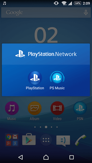 Xperia Z3+ PlayStation Network App