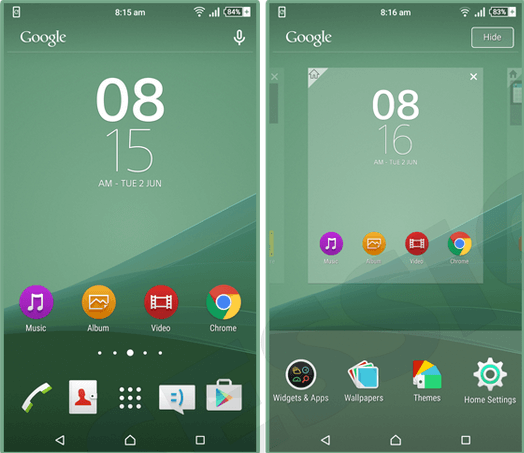 Xperia Sea Green Theme