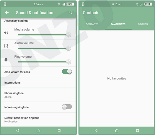 Download Xperia Sea Green Theme for Lollipop