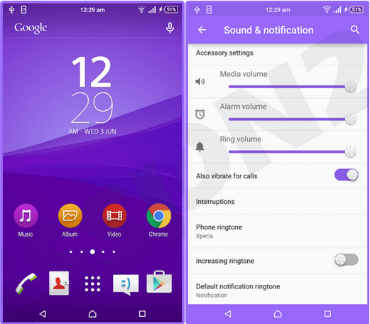 Xperia Purple Theme