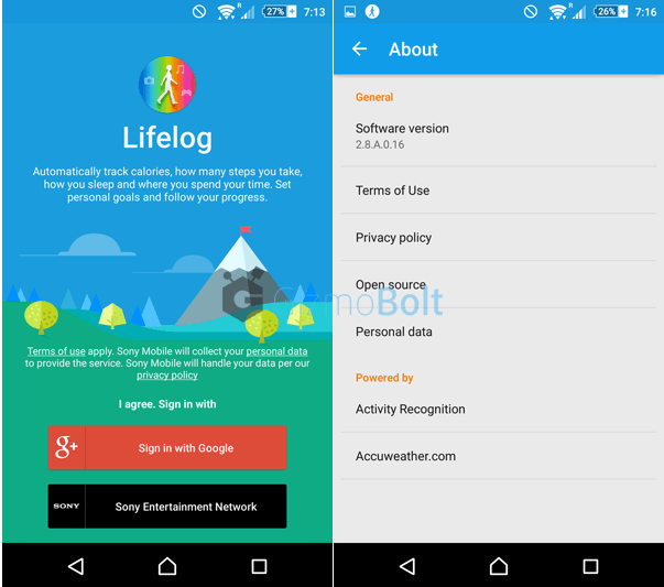 Sony Lifelog 2.8.A.0.16 app