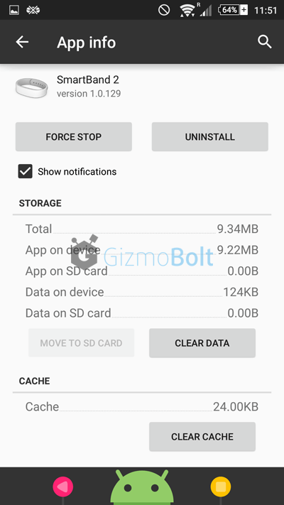 SmartBand 2 SWR12 App