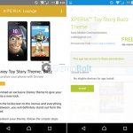 Sony is giving FREE premium Xperia Toy Story Themes to Gold Xperia Lounge users