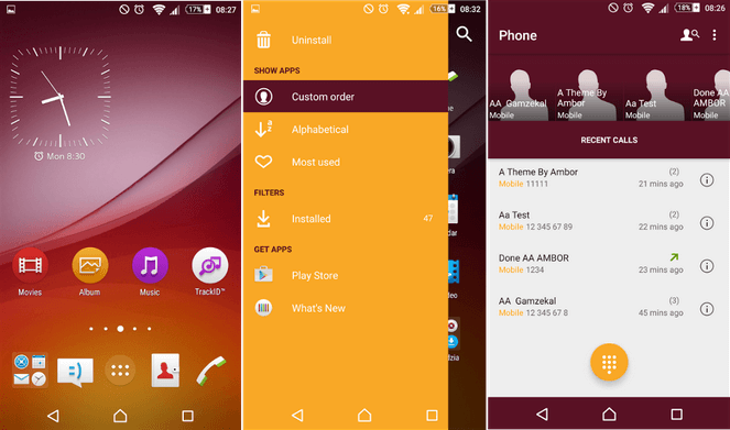 Xperia Z4v Lollipop Theme