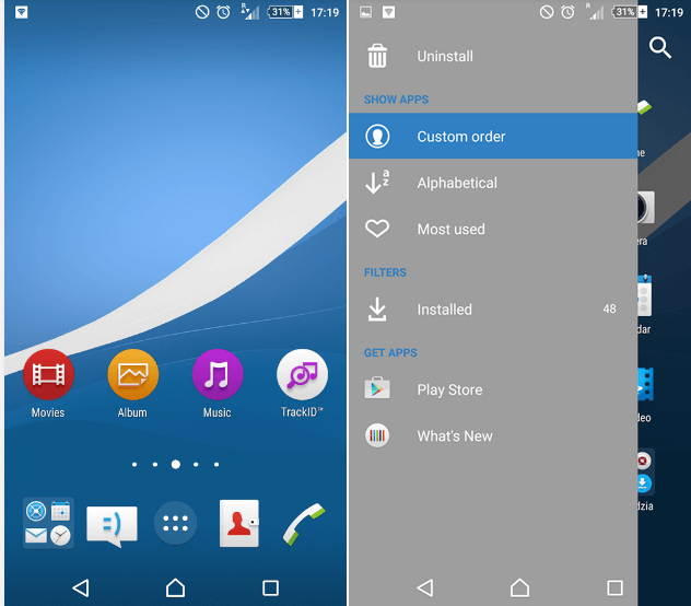 Xperia Z4v Lollipop Theme - Midnight Blue