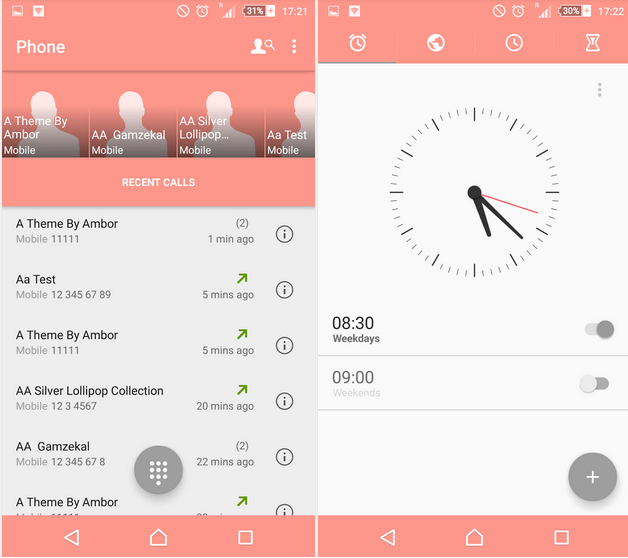 Download Xperia Z4v Lollipop Theme - Pink