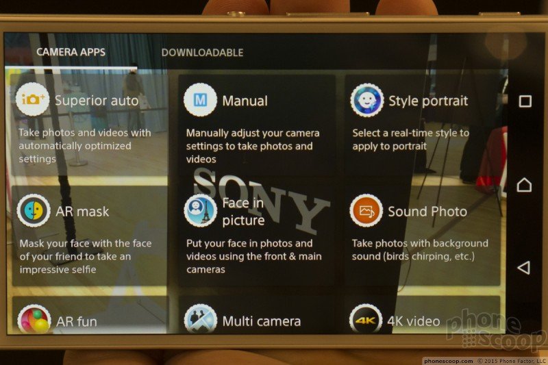 Xperia Z4v Camera Apps
